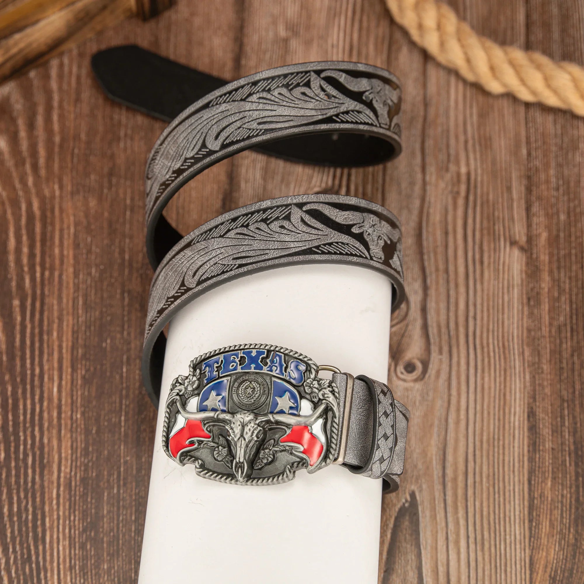 Cinto Touro Texano em Couro Premium - Esporatto