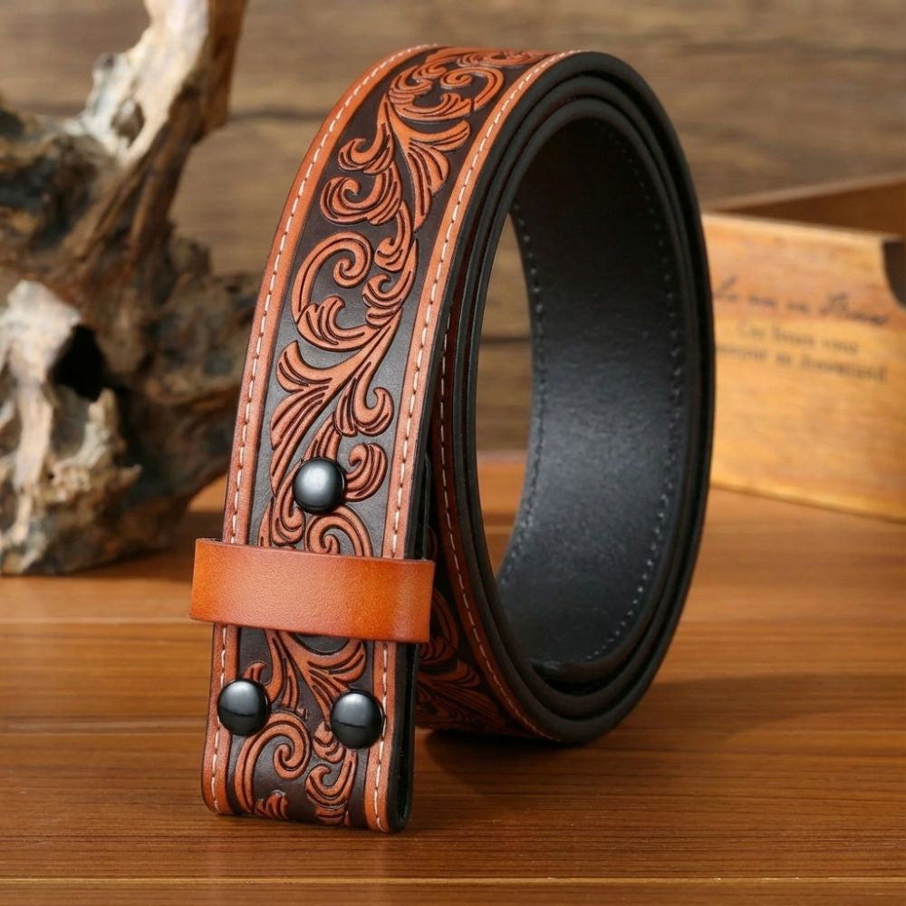 Cinto de Couro "Frontier" sem Fivela - Esporatto