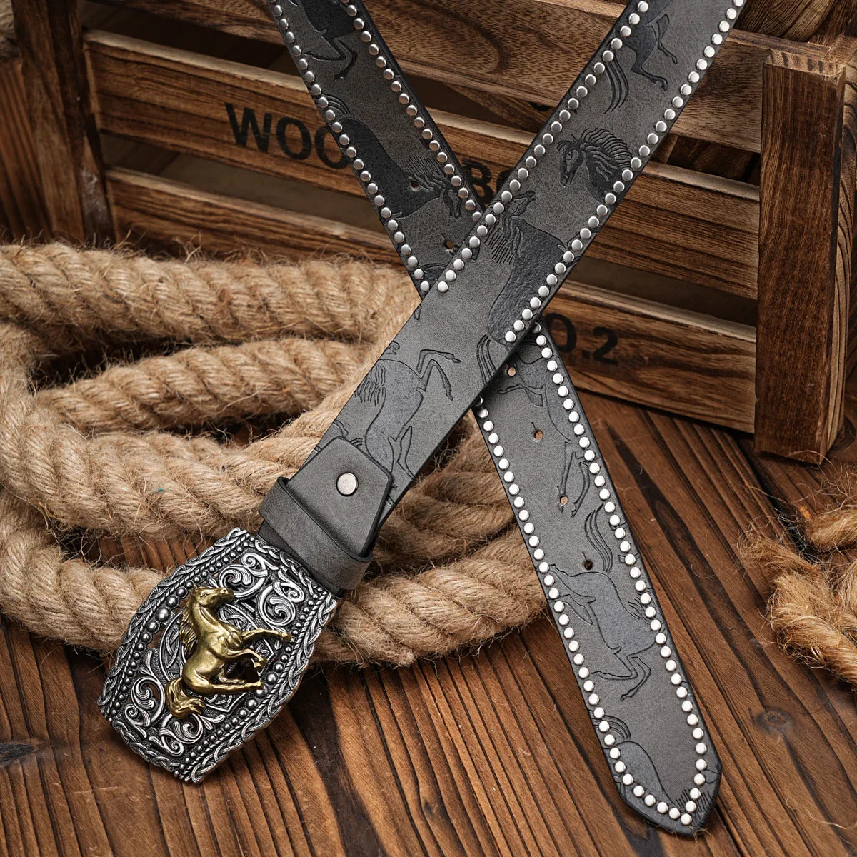 Cinto Cavalo Livre em Couro Premium – Esporatto